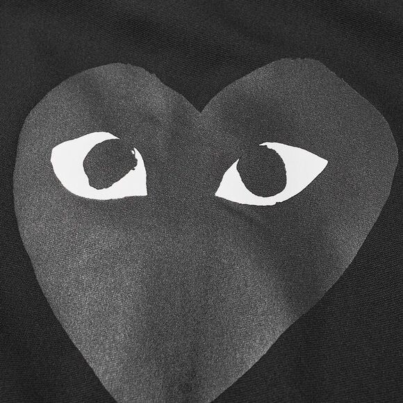 COMME DES GARCONS CDG PLAY BLACK HEART FULL ZIP BACK PRINT HOODIE SIZE XL - Picture 6 of 13